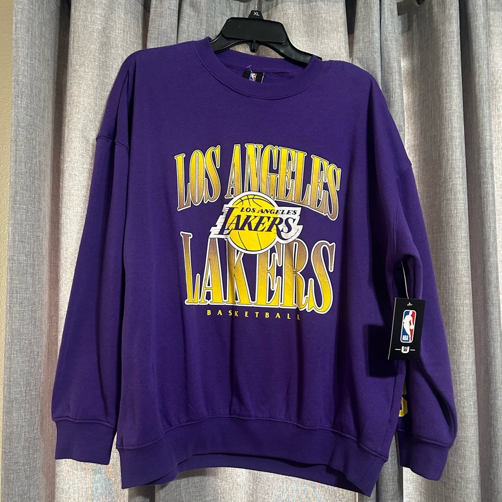 NBA Los Angeles Lakers Purple & Yellow Crewneck Sweatshirt